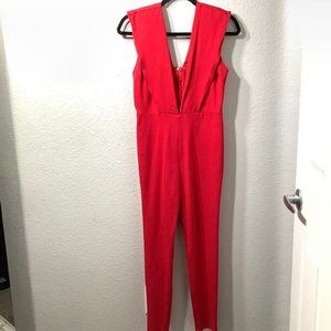 Goodtime womens Red full body jumpsuit size large